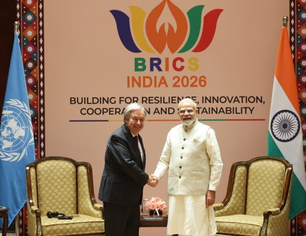 Prime Minister meets with UN Secretary-General on the sidelines of the BRICS Summit