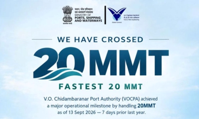 VOCPA Achieves 20 MMT Cargo Milestone Ahead of Schedule