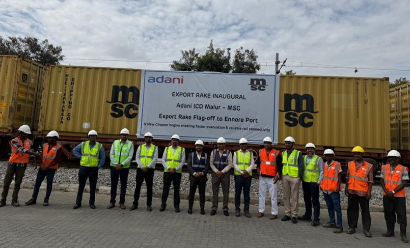 Adani Logistics, MSC Launch Dedicated Export Rail Service from Bengaluru Hinterland to Ennore