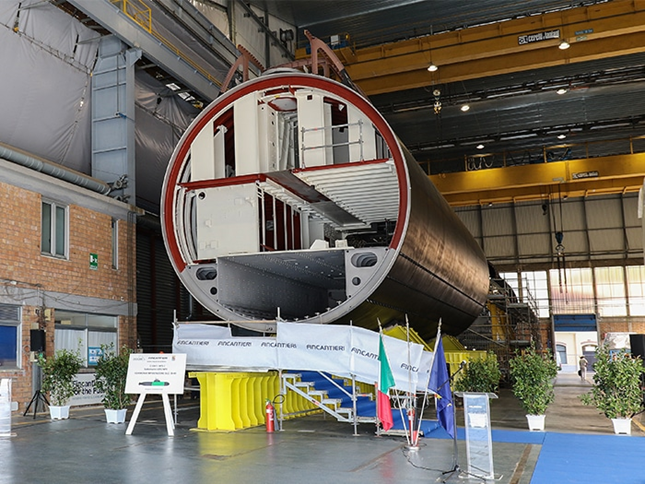 Fincantieri lays keel for Italy’s second Near Future Submarine