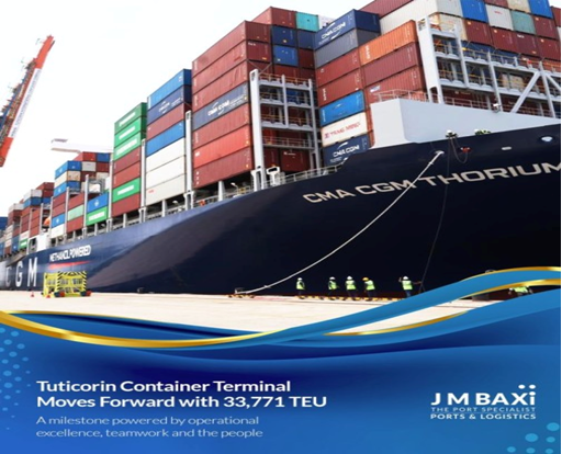 Tuticorin Container Terminal handles record 33,771 TEU in September 2026, reinforcing operational excellence