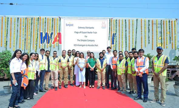 Gateway Distriparks Moves First Export Reefer Train from Viramgam to Mundra for Simplot